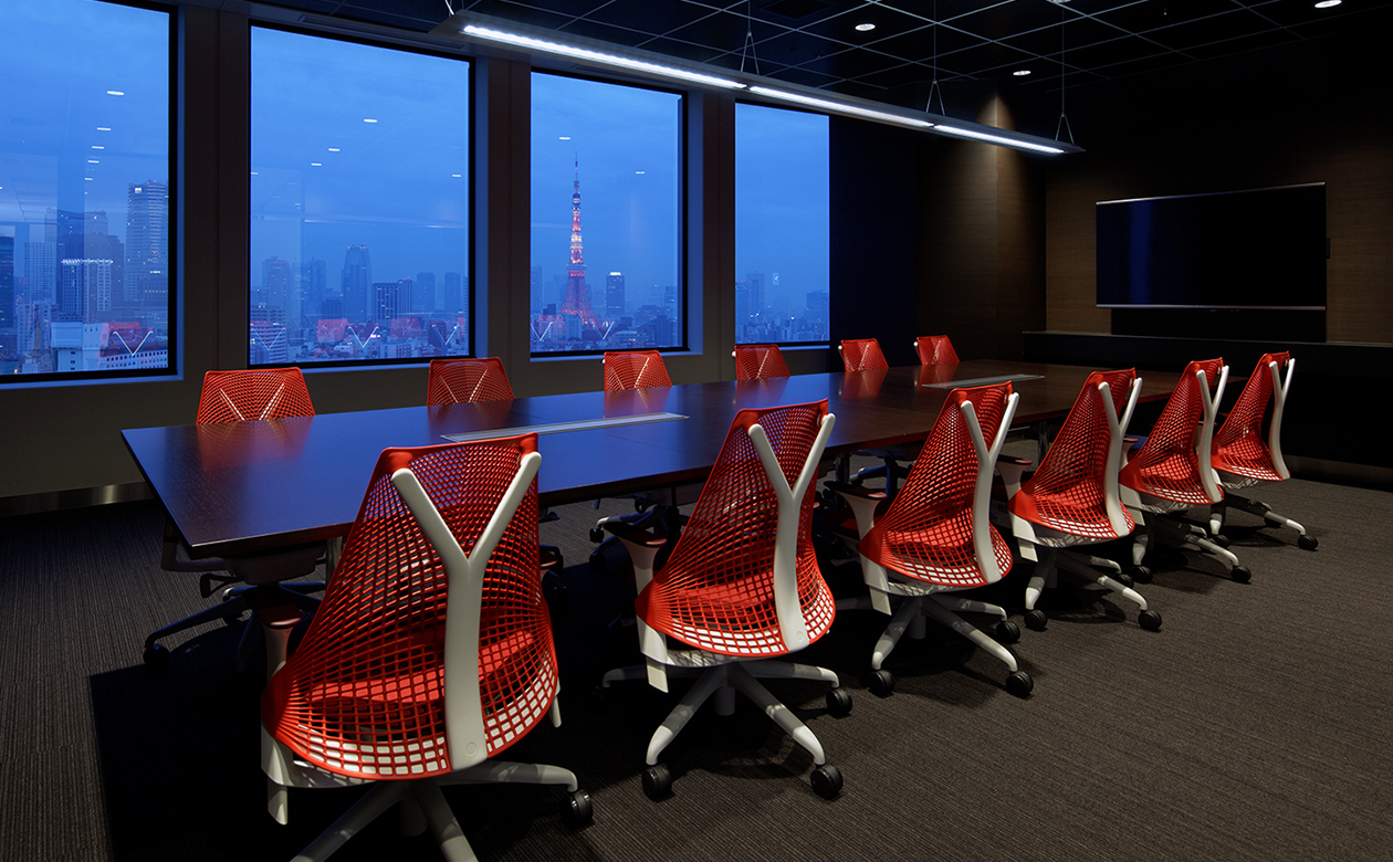 東京タワーが一望できるVIP用会議室。